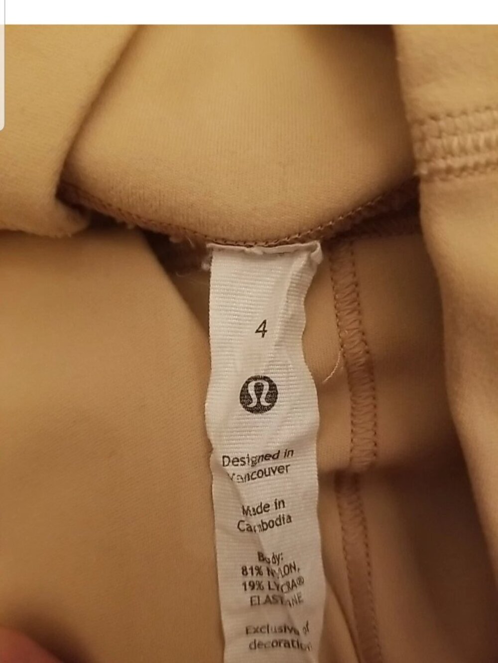 Lululemon Nulu Proscetto Skintone Butter Yellow 25" High Rise Align Pant Size 4 - Picture 5 of 8
